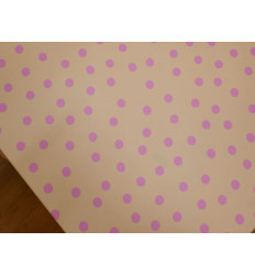 Koshibo Vainilla con Lunares Rosa | Tela Fluida Mate