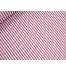 Polilino Rayas Fucsia Fondo Blanco 150 cm