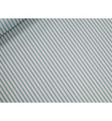 Polilino Rayas Aguamarina Fondo Blanco 150 cm