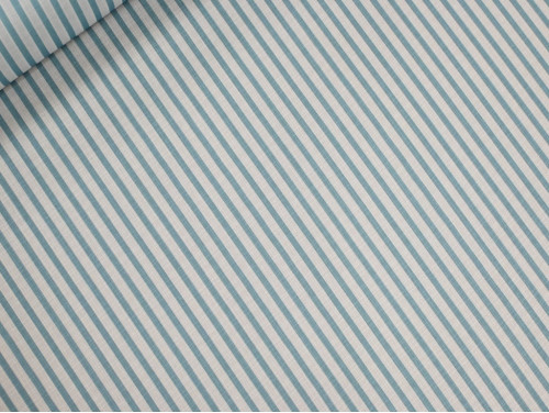Polilino Rayas Aguamarina Fondo Blanco 150 cm
