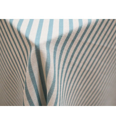 Polilino Rayas Aguamarina Fondo Blanco 150 cm