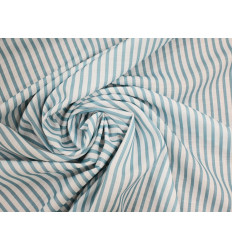 Polilino Rayas Aguamarina Fondo Blanco 150 cm