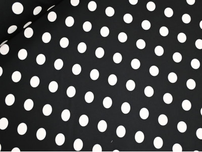 Koshibo Lunares Blancos Fondo Negro 150 cm