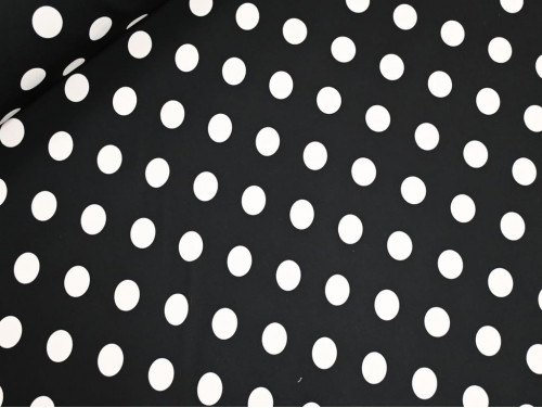 Koshibo Lunares Blancos Fondo Negro 150 cm