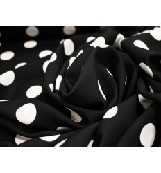 Koshibo Lunares Blancos Fondo Negro 150 cm