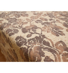 Chenilla Floral Cruda y Topo | Lentejuelas Doradas