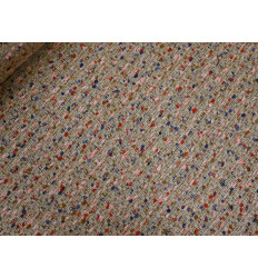 Tweed Bouclé Beige Multicolor | Con Lana Merino