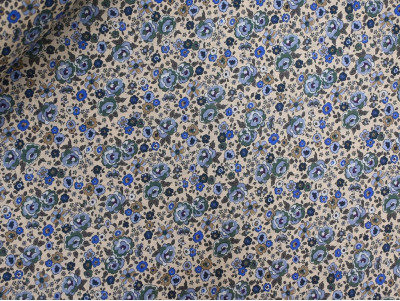 Voile de algodón de flores azules | Almacenes Uría