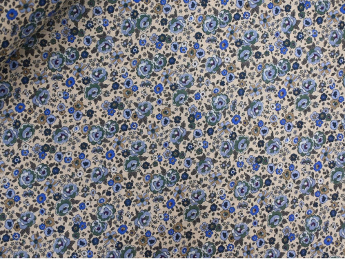 Voile de algodón de flores azules | Almacenes Uría