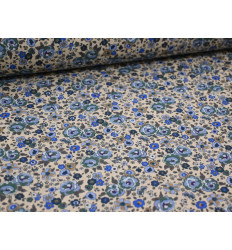 Voile de algodón de flores azules | Almacenes Uría