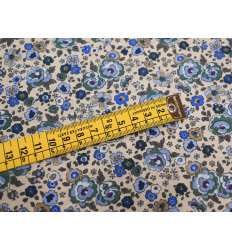 Voile de algodón de flores azules | Almacenes Uría